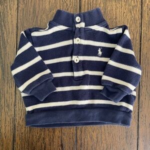 EUC Ralph Lauren Striped French-Rib Cotton Pullover